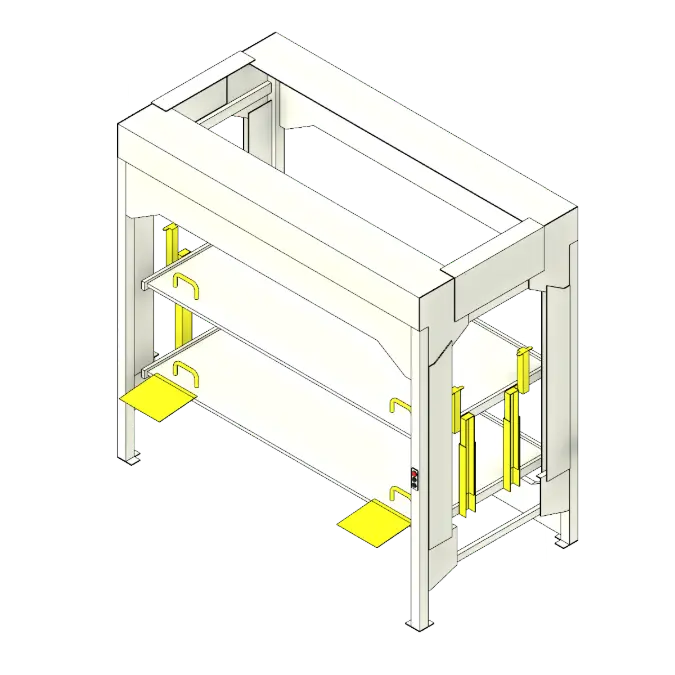 Front Load Hospital Bed Stacker