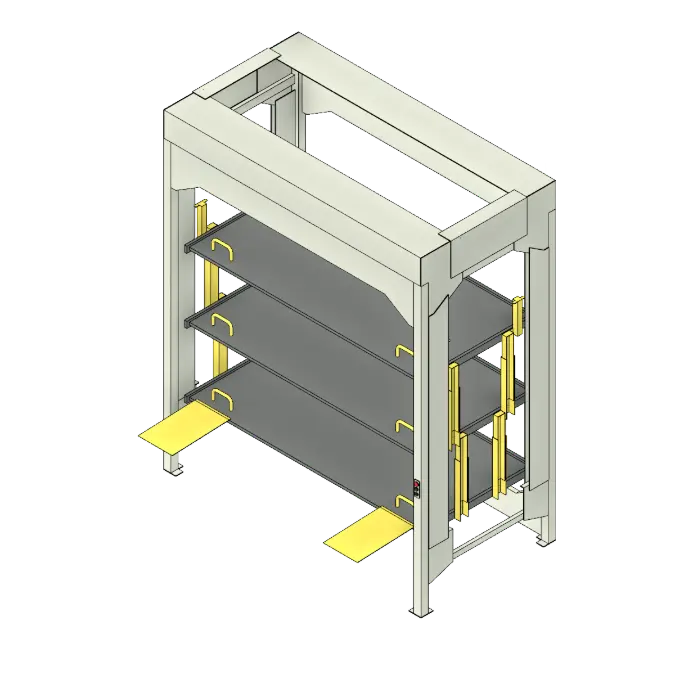 Front Load Hospital Bed Stacker