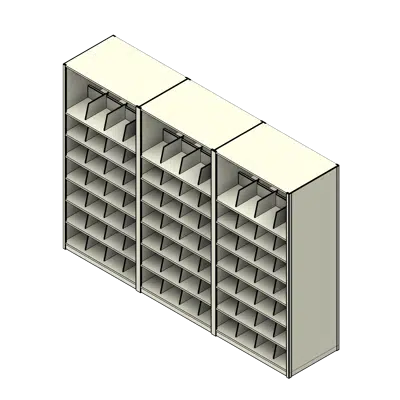 Letter-3 Unit-7 Tier-Double Sided 4 Post Shelving图像