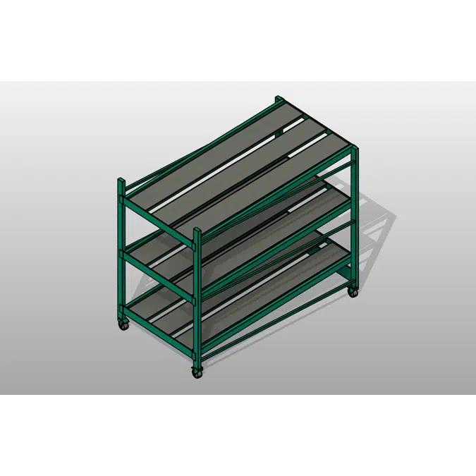 Flow Steel Gravity Shelves