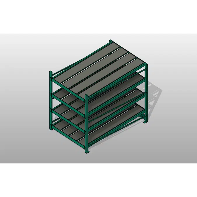 Flow Steel Gravity Shelves