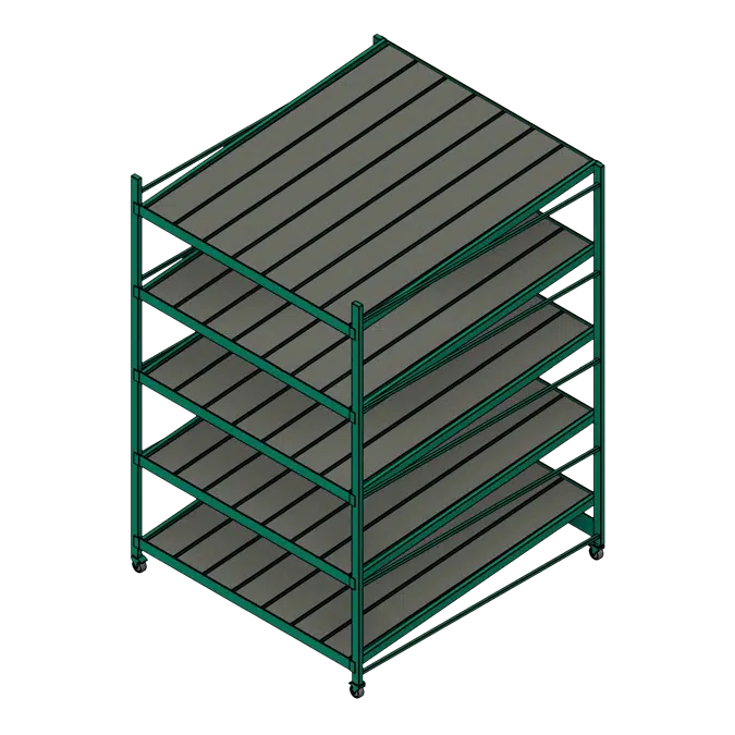 Flow Steel Gravity Shelves