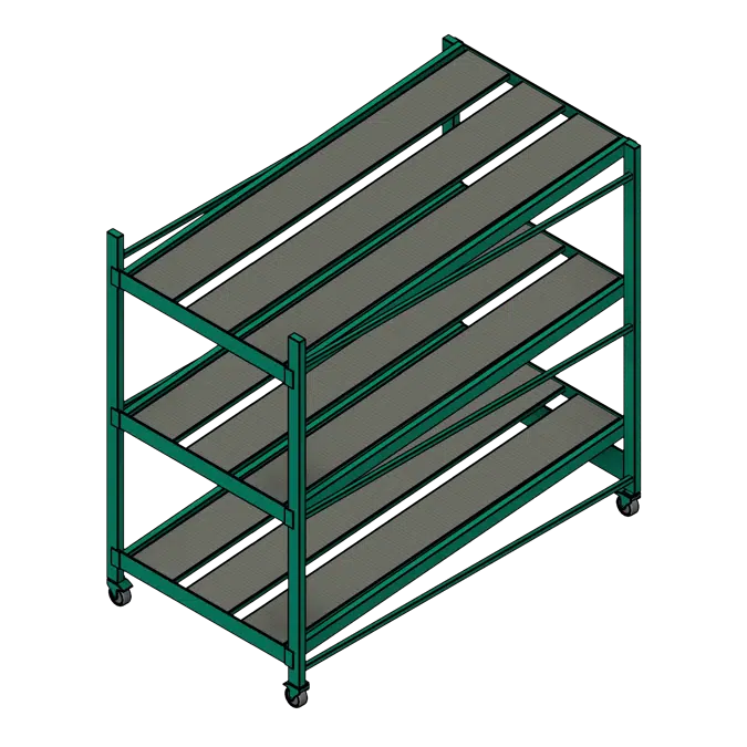 Flow Steel Gravity Shelves