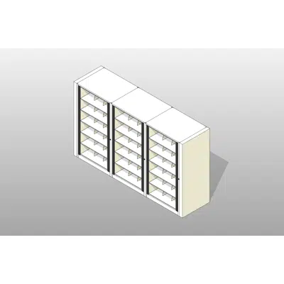 Image for Legal-3 Cabinets-6 Tier-Shelves Steel Rotary File