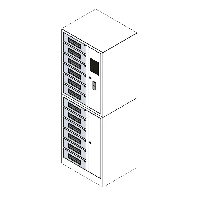 Electronics Charging Metal Locker