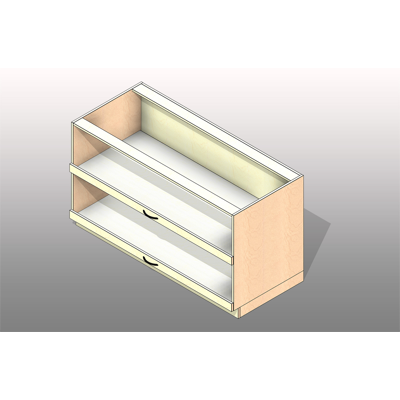 Image for 2 Sliding Shelves Laminate Base Cabinet