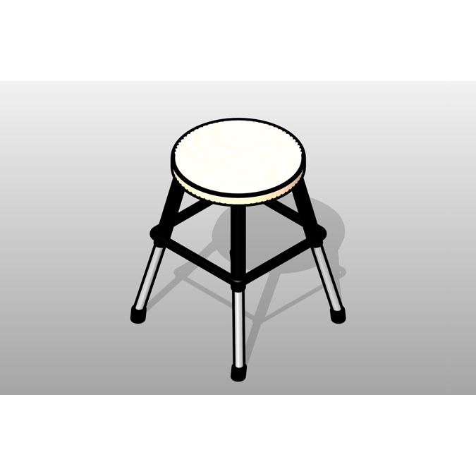 BIM objects Free download! Adjustable Stool Classroom Furniture BIMobject