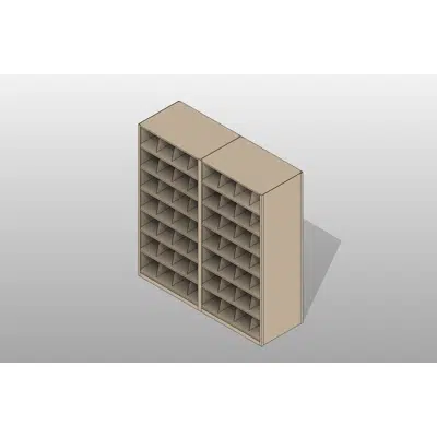 Letter-2 Unit-7 Tier-Double Sided 4 Post Shelving için görüntü