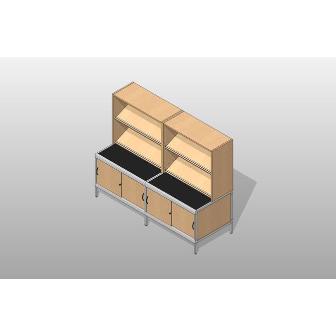 BIM objects - Free download! 08' Wide - Option 03 Mail Room | BIMobject