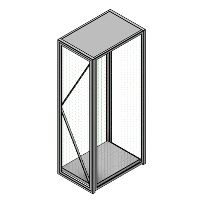 Image for Tiered Pass-Through Welded Wire Locker