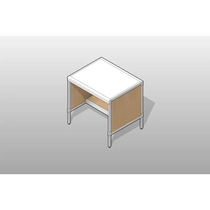Half Shelf Aluminum Frame Console