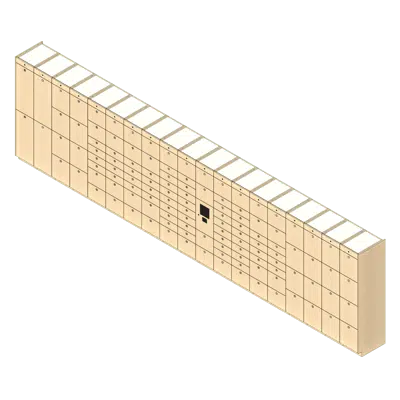 Image for 120 Total Openings Laminate Smart Locker