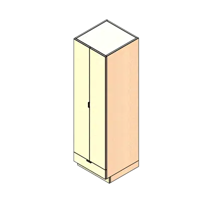 billede til 2 Door 1 Drawer Laminate Storage Cabinet