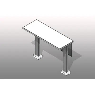 imagen para Floor Mounted Classroom Table