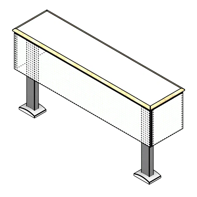 Floor Mounted Classroom Table