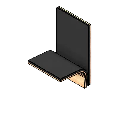 afbeelding voor Folding Wall Mounted Engineered Wood Cantilever Chair