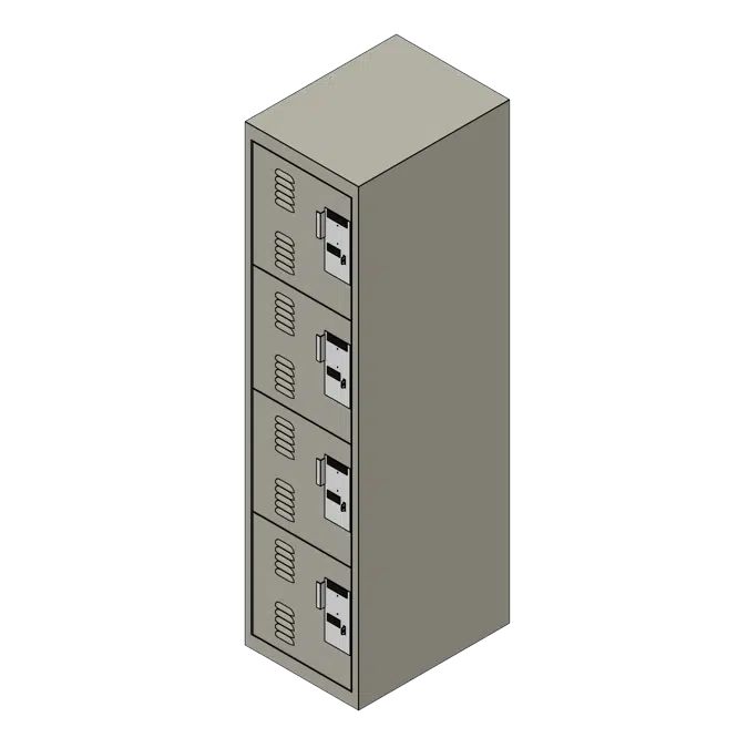 Tiered Personal Storage Metal Locker