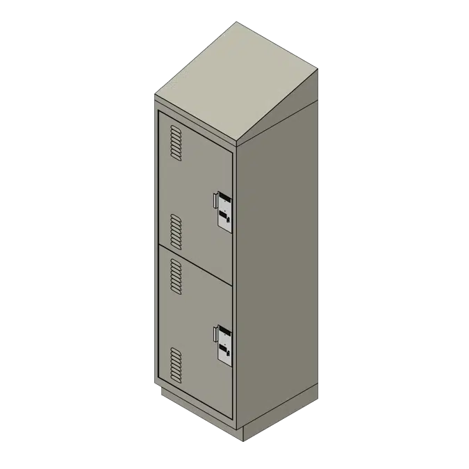 Tiered Personal Storage Metal Locker