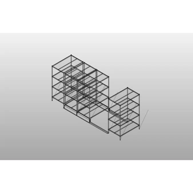 Bottom Track Mobile Shelving Wire Shelving