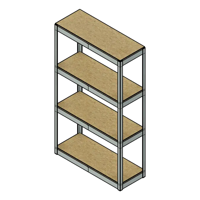 Rivet Style Steel Shelving