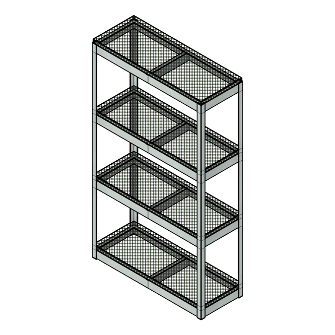 Rivet Style Steel Shelving