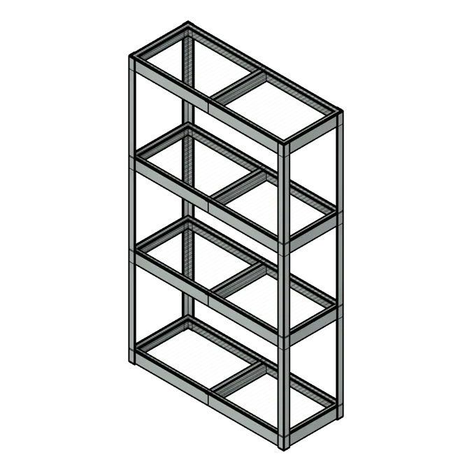 Rivet Style Steel Shelving