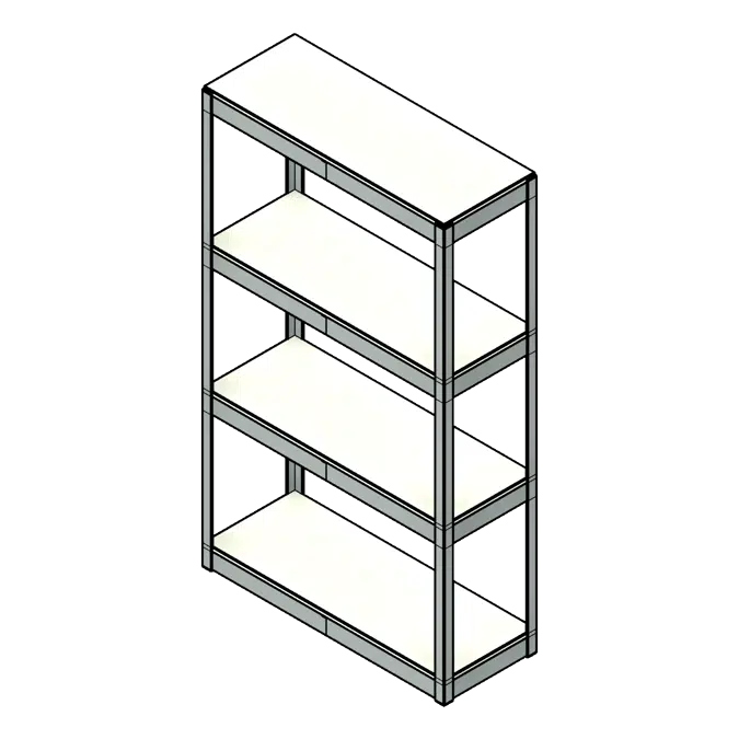 Rivet Style Steel Shelving