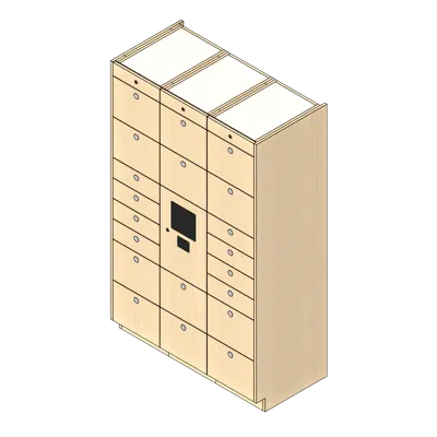 Image for 20 Total Openings Laminate Smart Locker