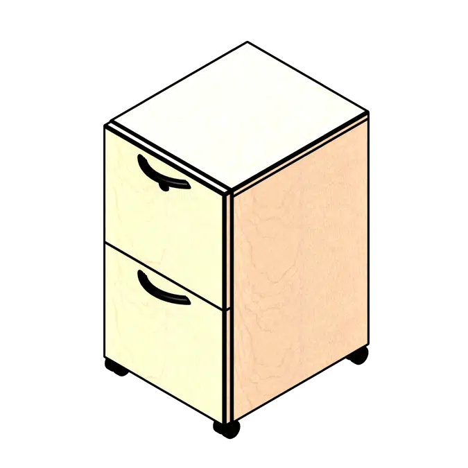 File Drawer Laminate Pedestal