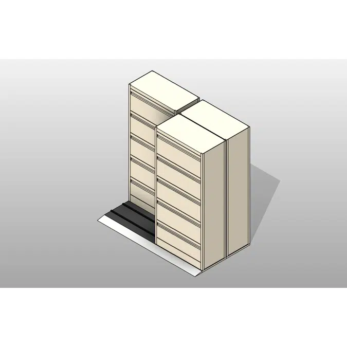 Sliding Lateral Files 4 Post Shelving