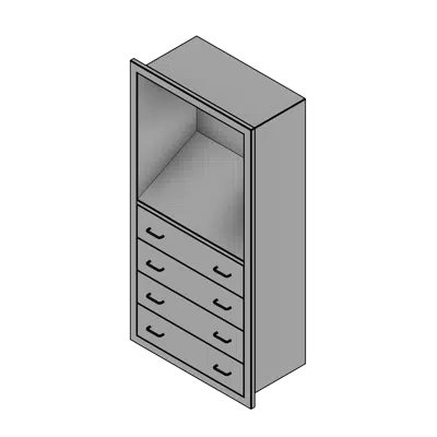 obraz dla Worksurface with Drawers - Recessed Surgical Storage Cabinets