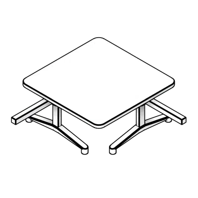 Image for Corner Table Polypropylene Seating