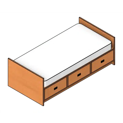 imagem para Bed Laminate Firehouse Furniture