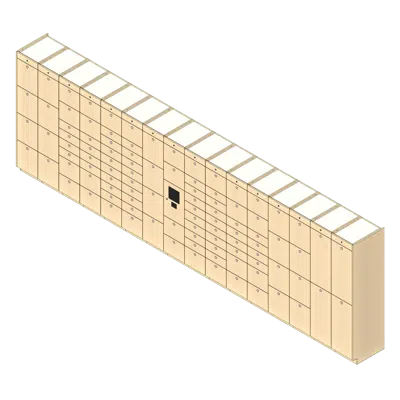 Image for 100 Total Openings Laminate Smart Locker