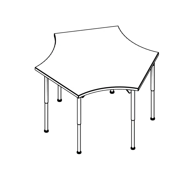 BIM objects - Free download! Web Classroom Table | BIMobject