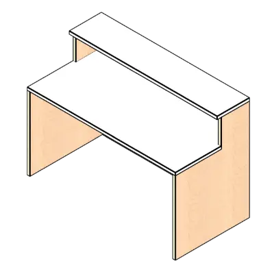 Image for Transaction Console Executive Laminate Casework