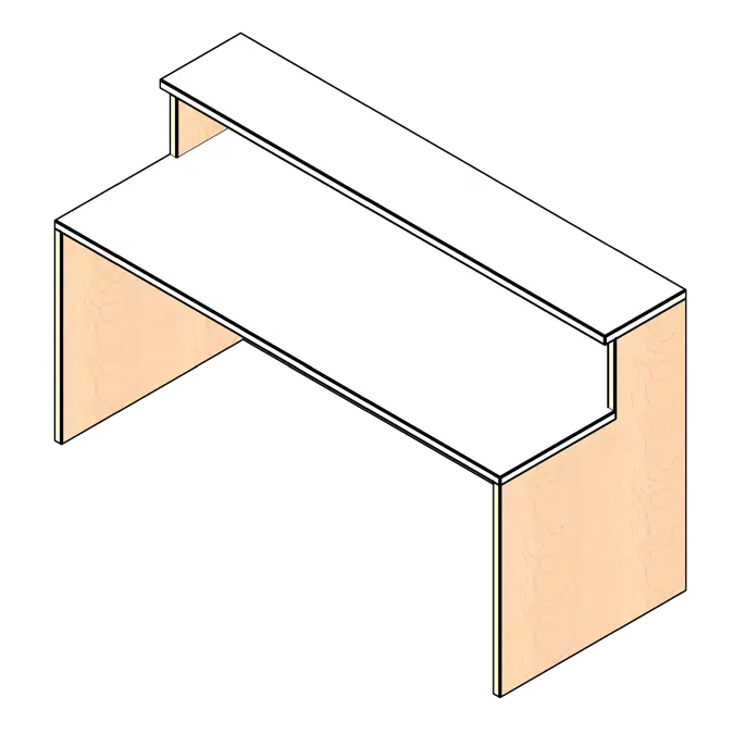 Transaction Console Executive Laminate Casework
