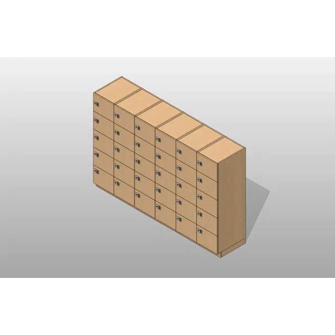 5 Tier - 18"W x 24"D Column Laminate Day Lockers