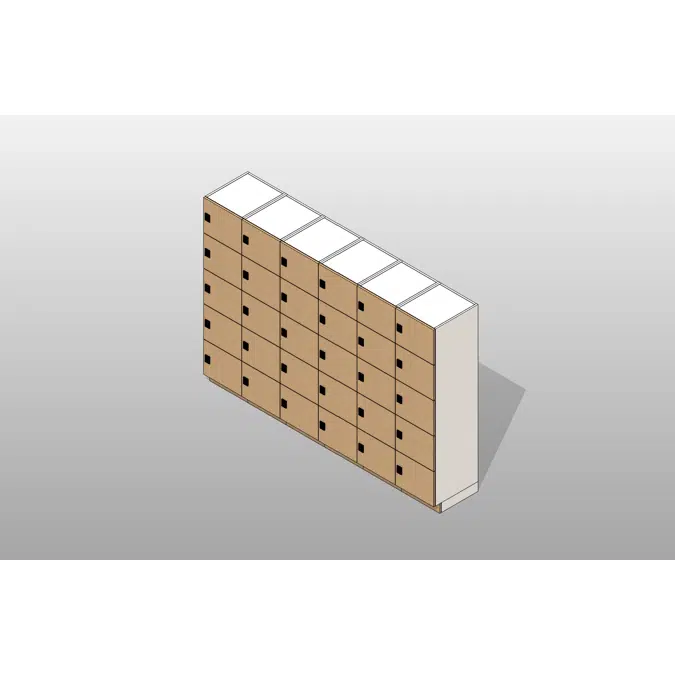 5 Tier - 18"W x 24"D Column Laminate Day Lockers