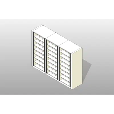 Image for Legal-3 Cabinets-8 Tier-Shelves Steel Rotary File