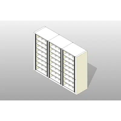 Image pour Legal-3 Cabinets-8 Tier-Shelves Steel Rotary File