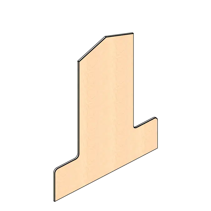 Locker Laminate End Panel