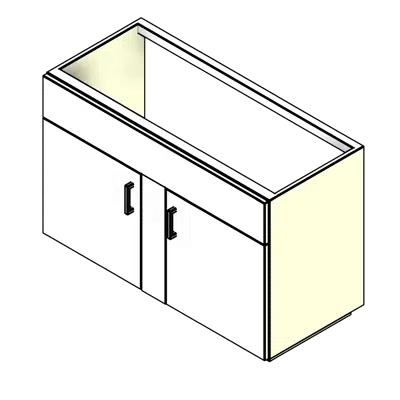 kuva kohteelle End Sink Steel Lab Base Cabinet