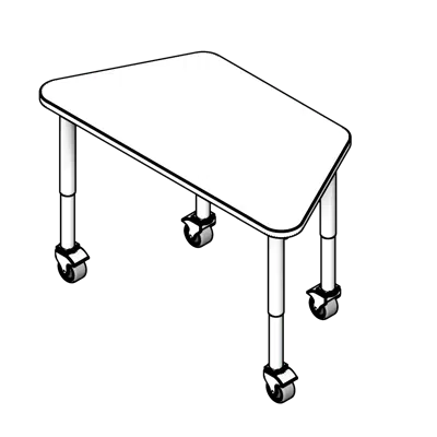 Trapezoid Classroom Table图像