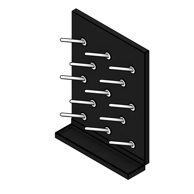 Laboratory Drying Rack Epoxy Pegboard