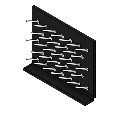 Immagine per Laboratory Drying Rack Epoxy Pegboard