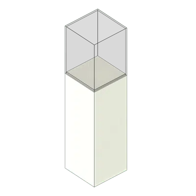 Acrylic Pedestal Museum Display Case图像