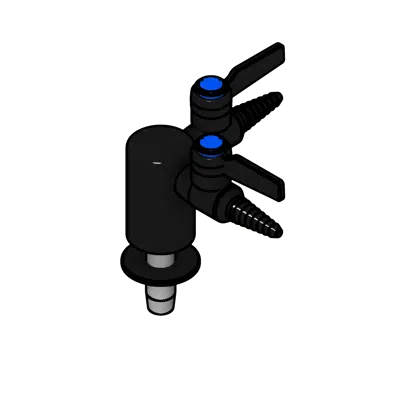 Immagine per Deck Mounted Chrome Plated Gas Valve