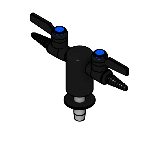 Deck Mounted Chrome Plated Gas Valve