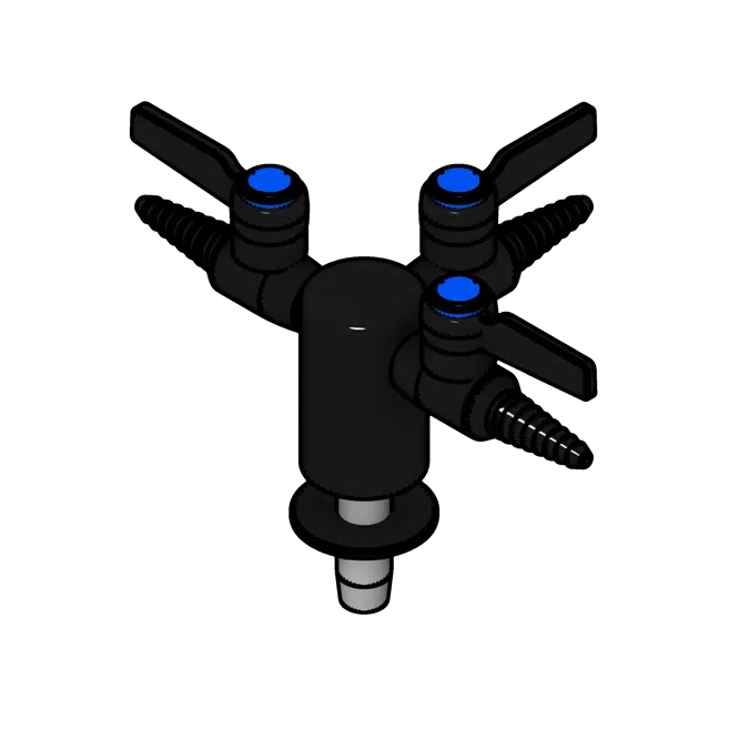 Deck Mounted Chrome Plated Gas Valve